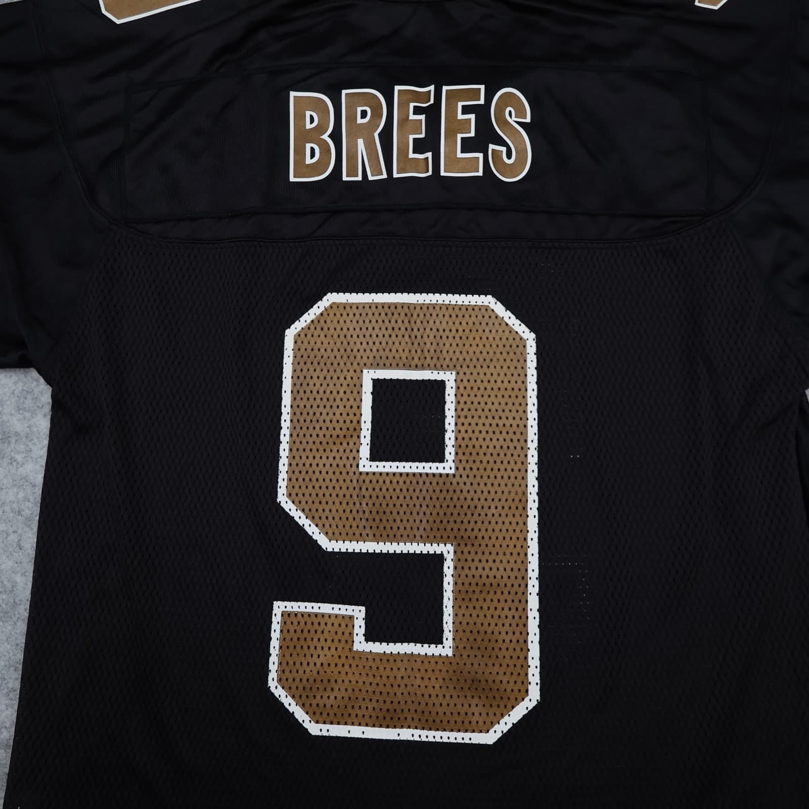 New Orleans Saints Jersey Small Black Shirt Reebok NFL Drew Brees 9 photo 12