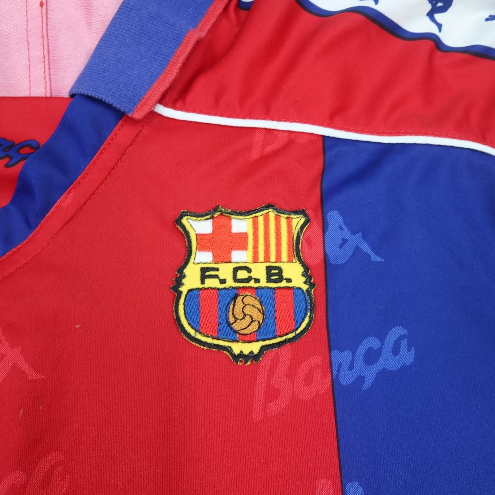 Vintage Barcelona Shirt Mens XL 1992 1995 Home Football Kappa 90s Soccer Jersey photo 3