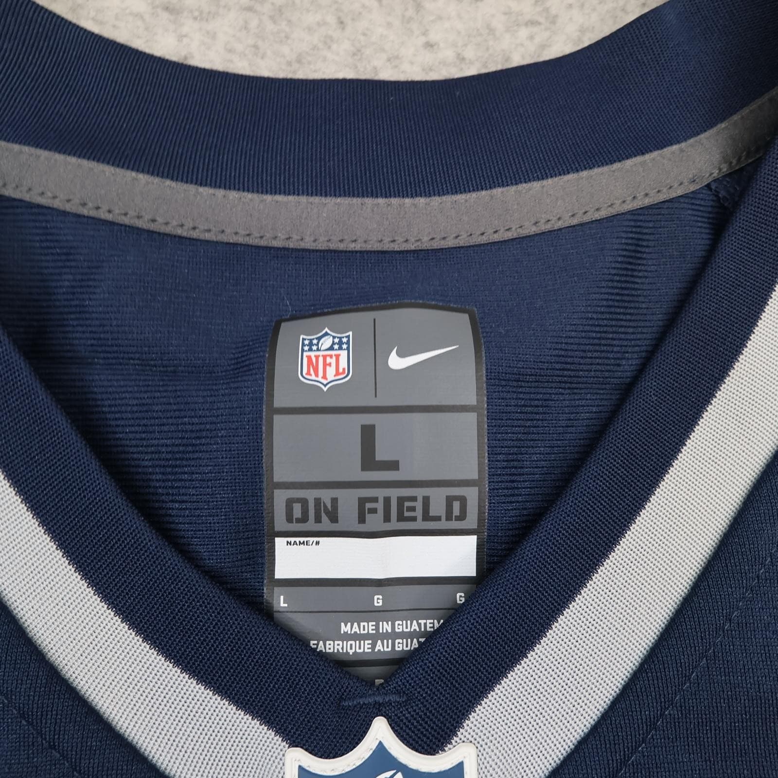 New England Patriots Football Jersey Mens Large Blue Home NFL Nike Brady 12 photo 6