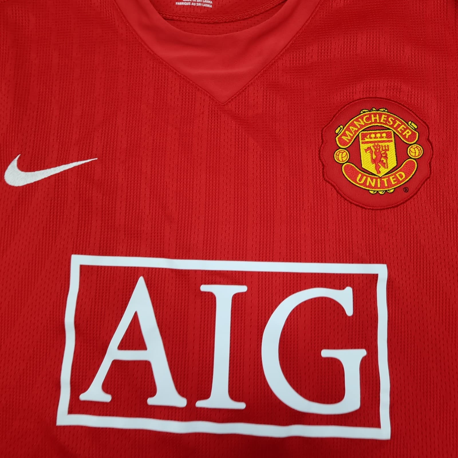 Manchester United Shirt 2XL Red Home Kit 2007 2009 Nike Jersey photo 5