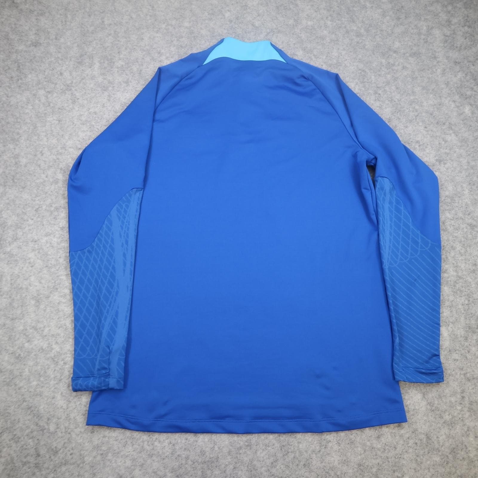 England Training Drill Top Mens Large Blue Football Nike Dri Fit 2022 2023 1/4 photo 2
