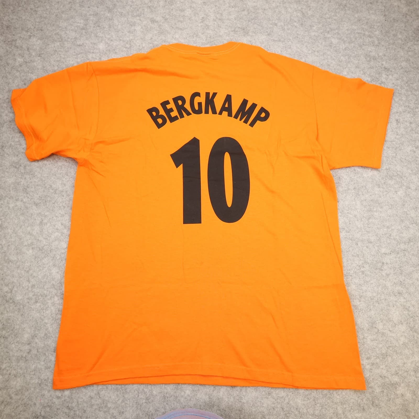 Vintage Arsenal Shirt Extra Large Orange Testimonial 2006 Bergkamp Jersey XL photo 2
