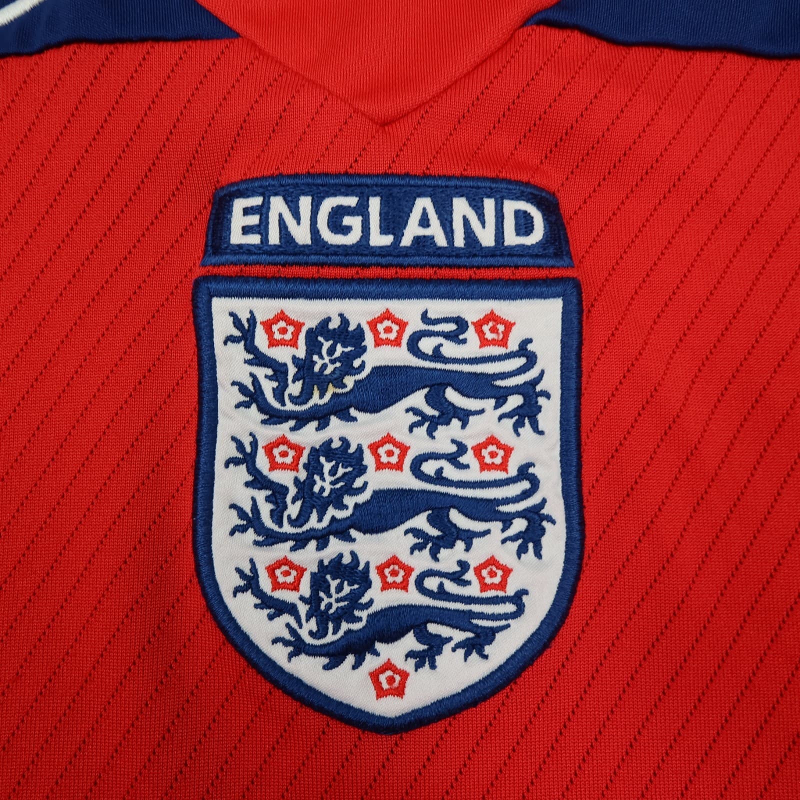 Vintage England Football Shirt Extra Large Red Away Kit 2008 2010 Jersey XL photo 5