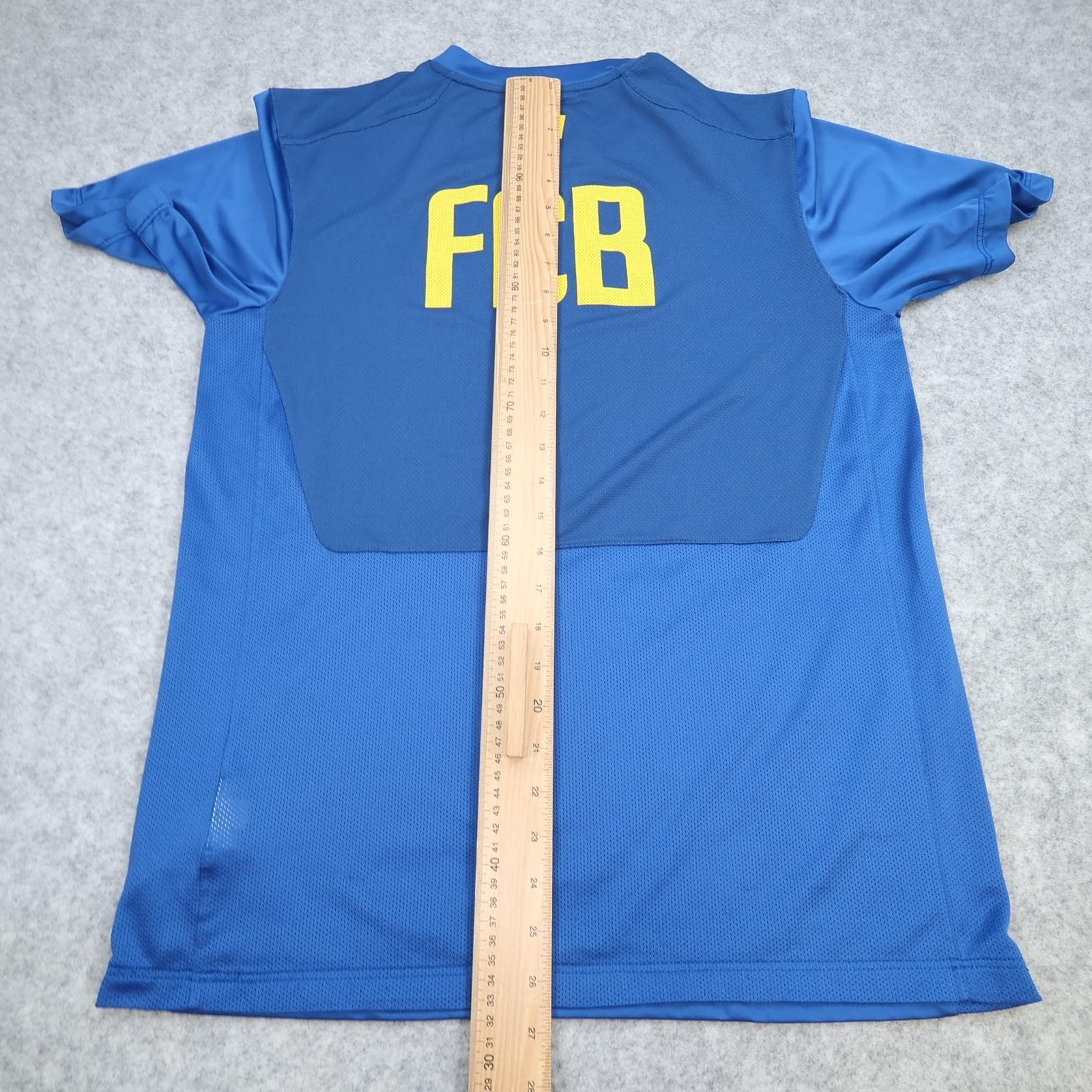 Barcelona Training Shirt Mens Medium Blue 2012 2013 Football Nike Soccer Jersey photo 14