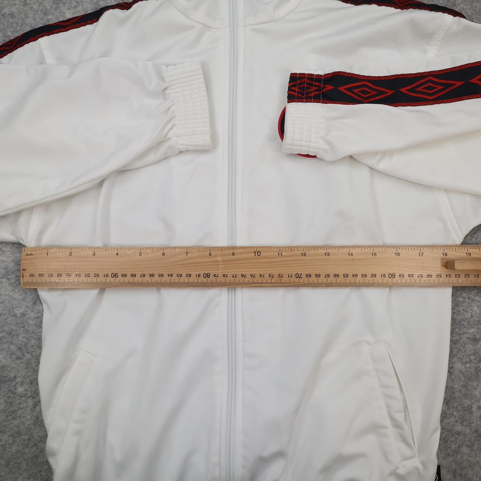 Vintage Manchester United Jacket Youth 11-13 Years White Umbro 90s 1996 1997 photo 7