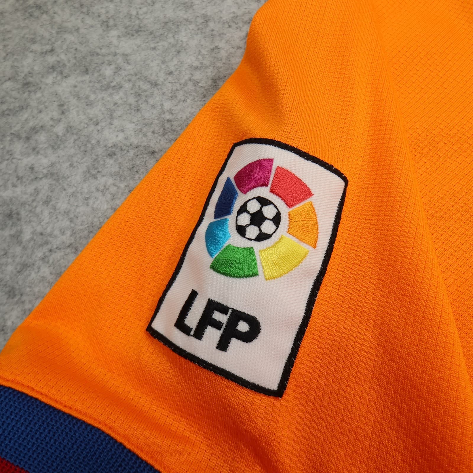 Vintage Barcelona Shirt Extra Large Orange Away Kit 2006 2007 Nike Soccer Jersey photo 8