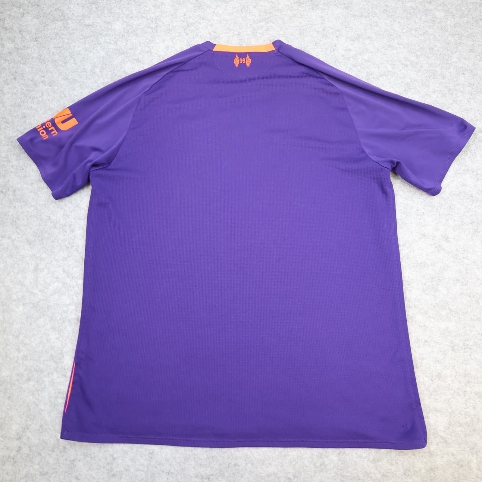 Liverpool Shirt Medium Purple Away Kit 2018 2019 New Balance Soccer Jersey 40" photo 2