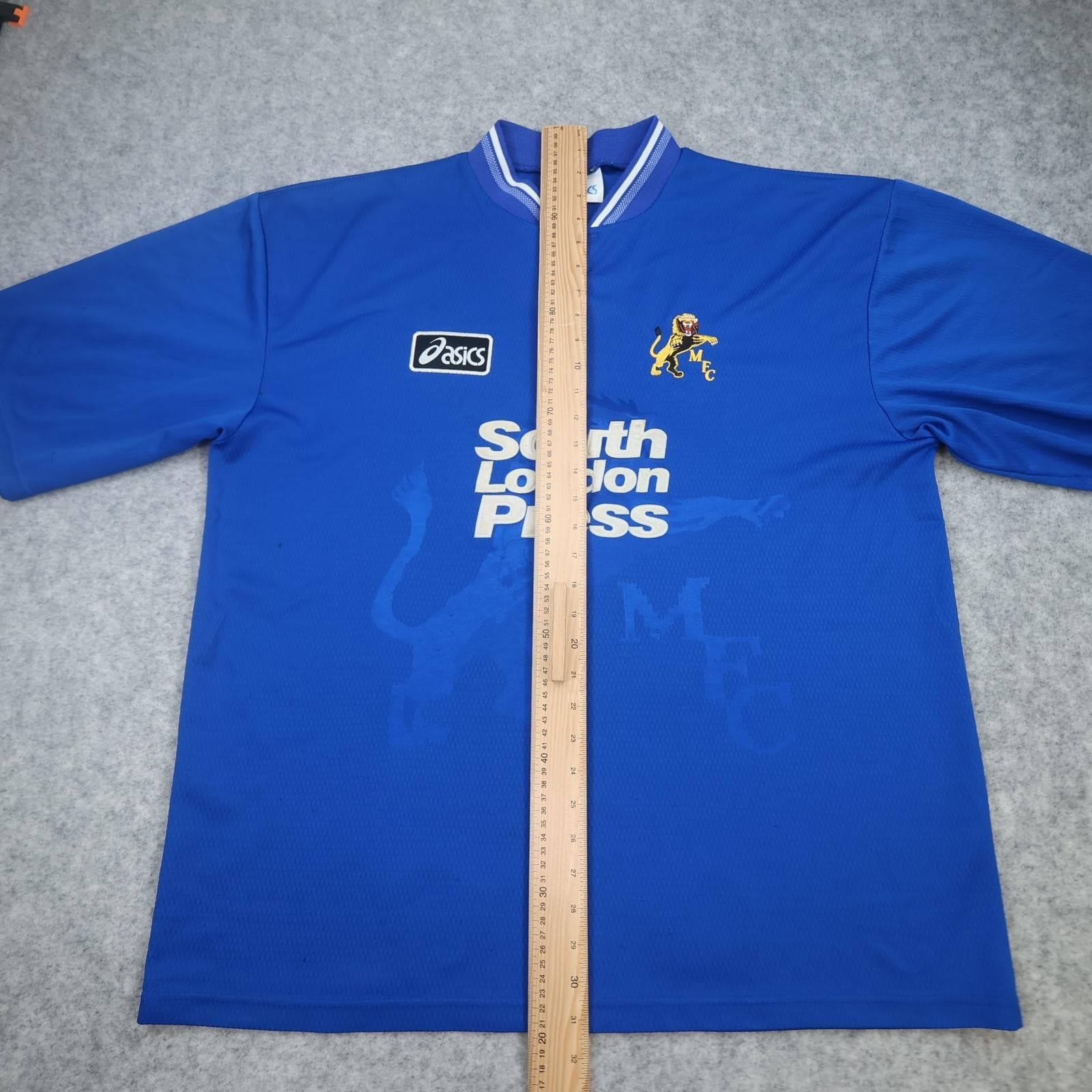 Vintage Millwall Shirt Mens 2XL Blue Home 1996 1997 South London Press Jersey photo 14