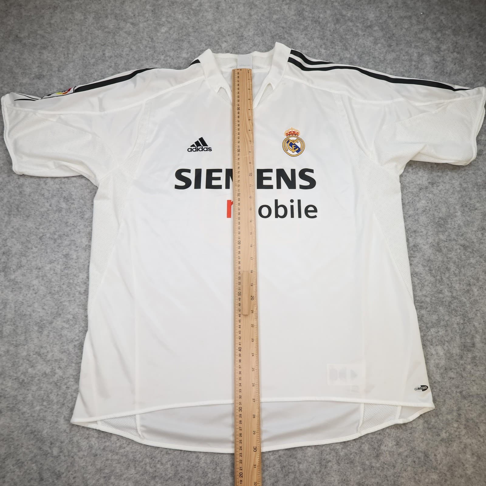 Vintage Real Madrid Shirt Mens XL White 2004 2005 Adidas Siemens Beckham 23 photo 13