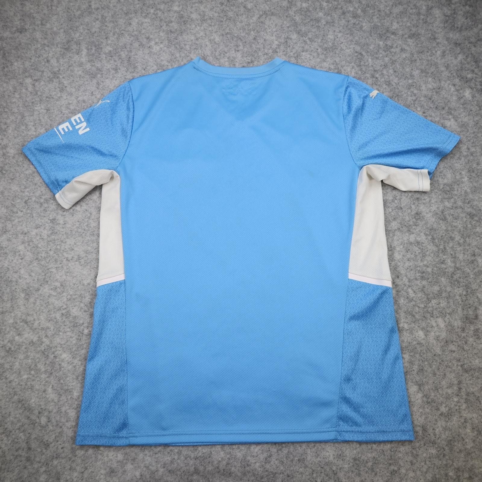Manchester City Shirt Mens Large Blue Home 2021 2022 Puma Etihad Airways photo 13