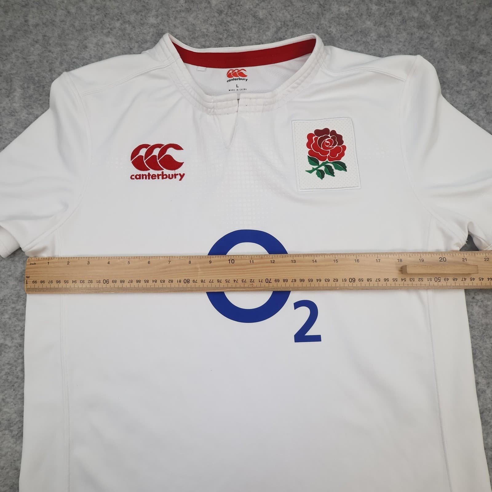 England Rugby Shirt Mens Large White Rugby Union Canterbury O2 Vapodri+ Jersey photo 11