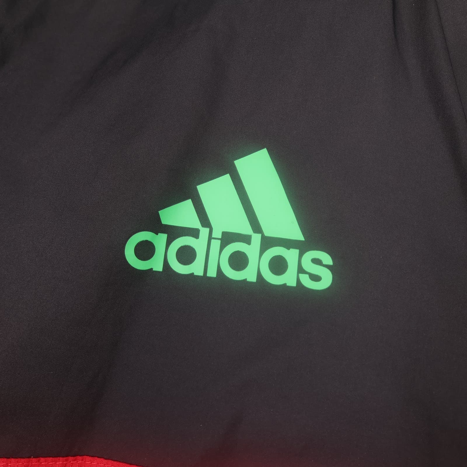 Harlequins Rugby Jacket Large Red Rain 2017 2018 Adidas Hooded 1/4 Zip photo 9