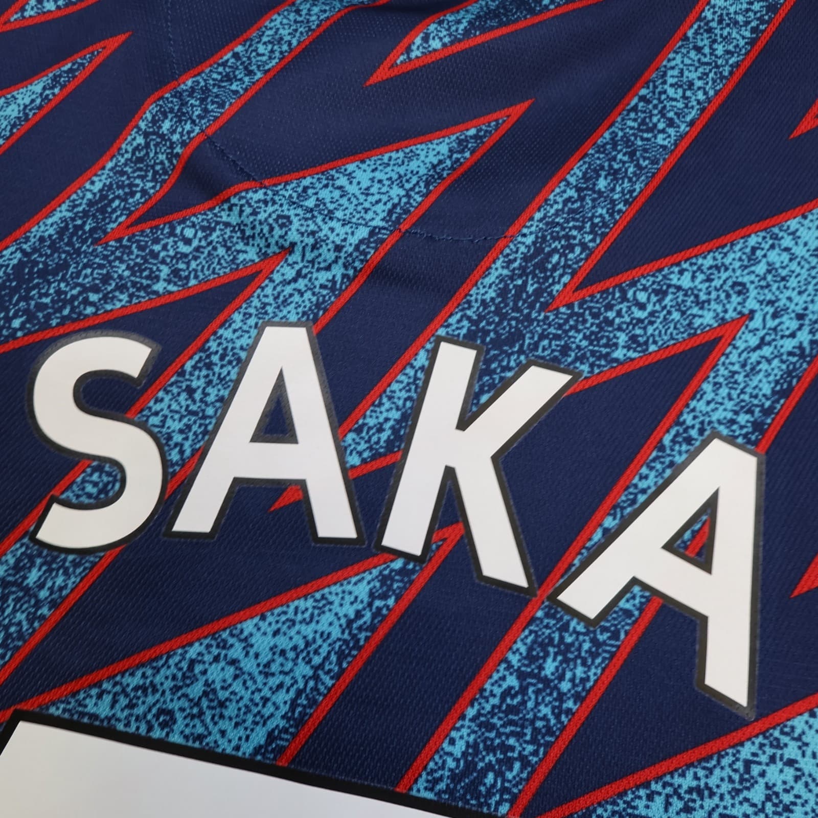 Arsenal Shirt Large Blue Third Kit 2021 2022 Adidas Football Jersey Saka Soccer photo 9