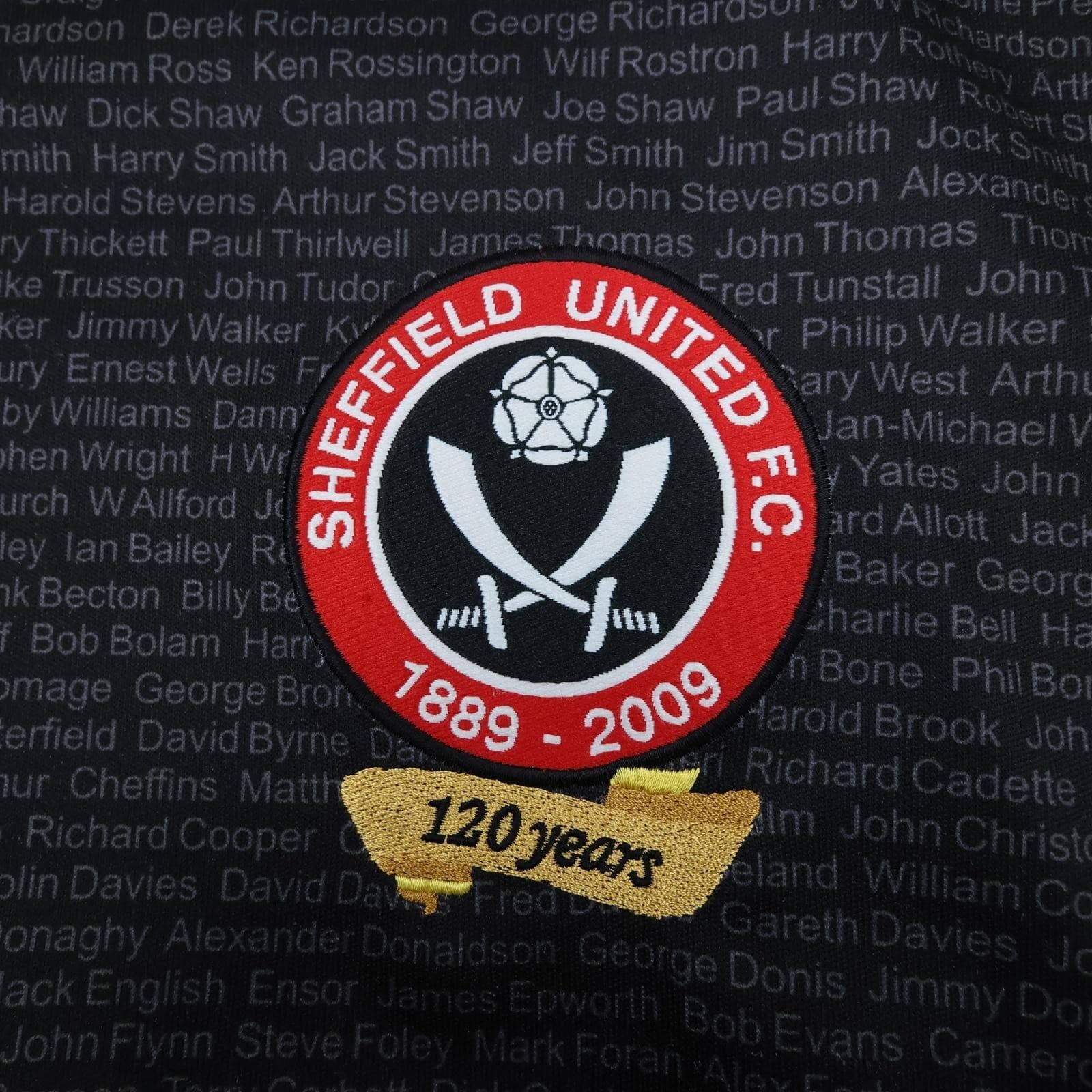 Sheffield United Shirt Mens XL Black 3rd Kit Macron VisitMalta 2008 2009 Jersey photo 3