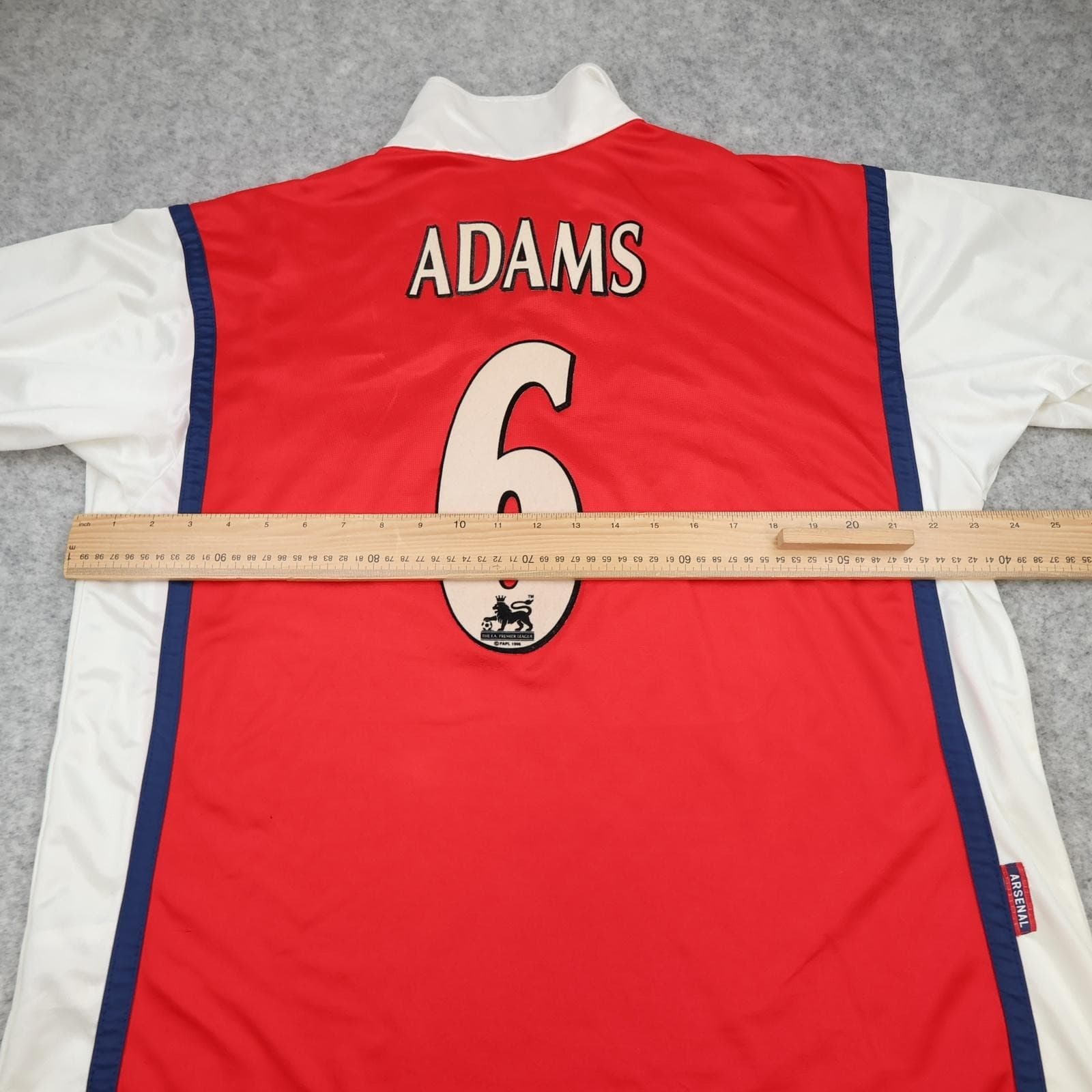 Vintage Arsenal Shirt Mens XL Red Home 1998 1999 Nike JVC Adams 6 Soccer Jersey photo 12