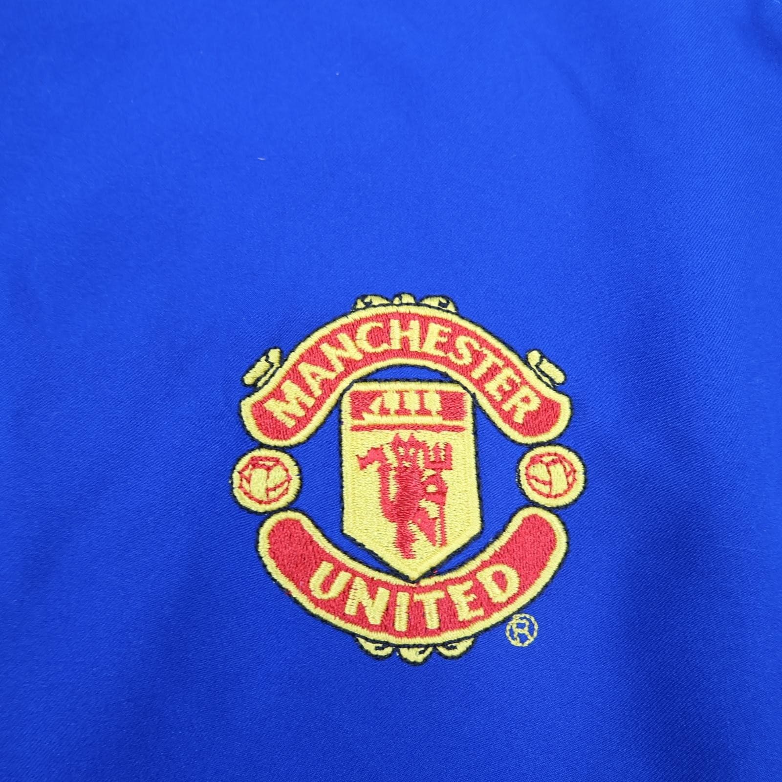 Vintage Manchester United Shirt Mens Large Blue 3rd Kit 2002 2003 Nike Vodafone photo 6