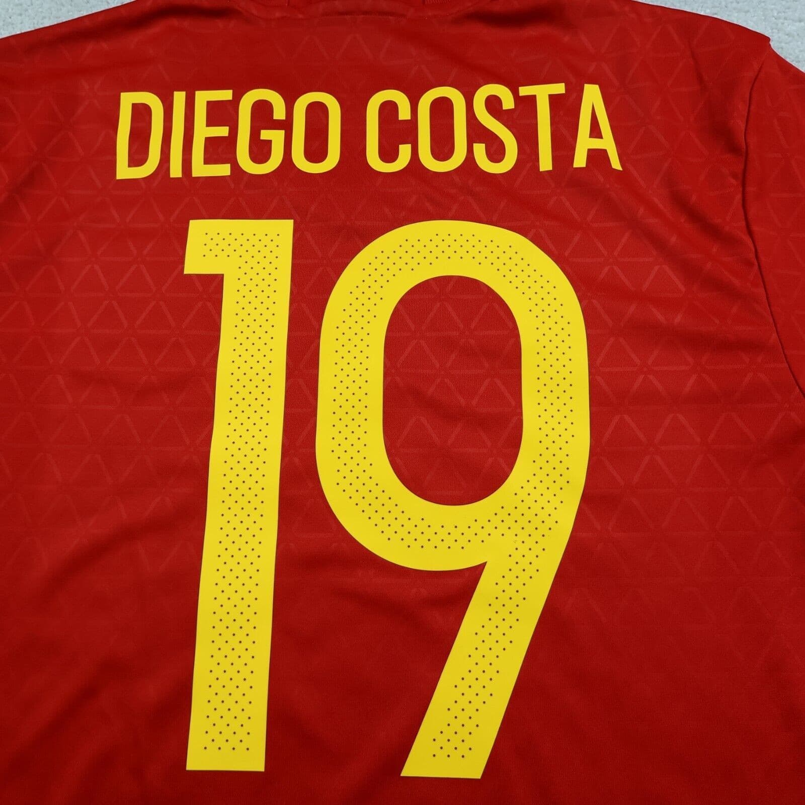 Spain Football Shirt Large Red Home Adidas 2016 2017 España Jersey Diego Costa photo 6