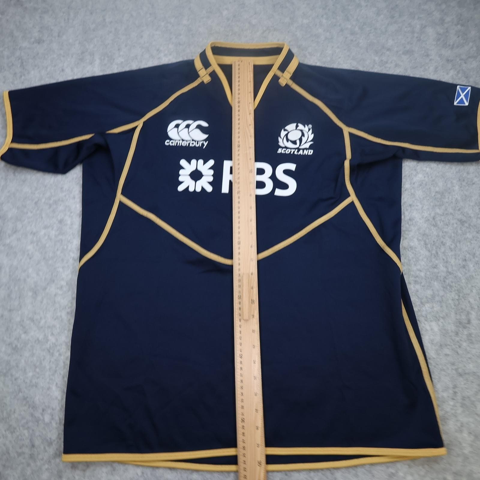 Scotland Rugby Shirt Mens 2XL Navy Home Rugby Union Canterbury Jersey 2011 2012 photo 12