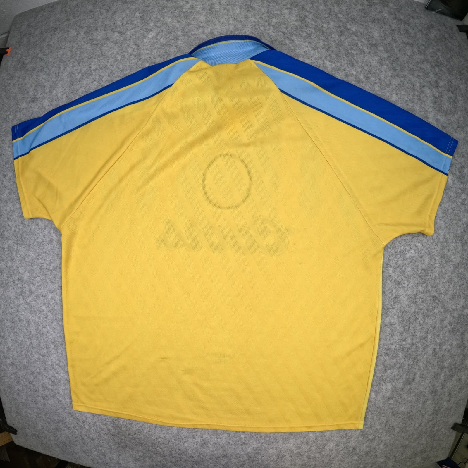 Chelsea Football Shirt 2XL Yellow Away 1995 1997 Umbro Soccer Jersey Vintage photo 2