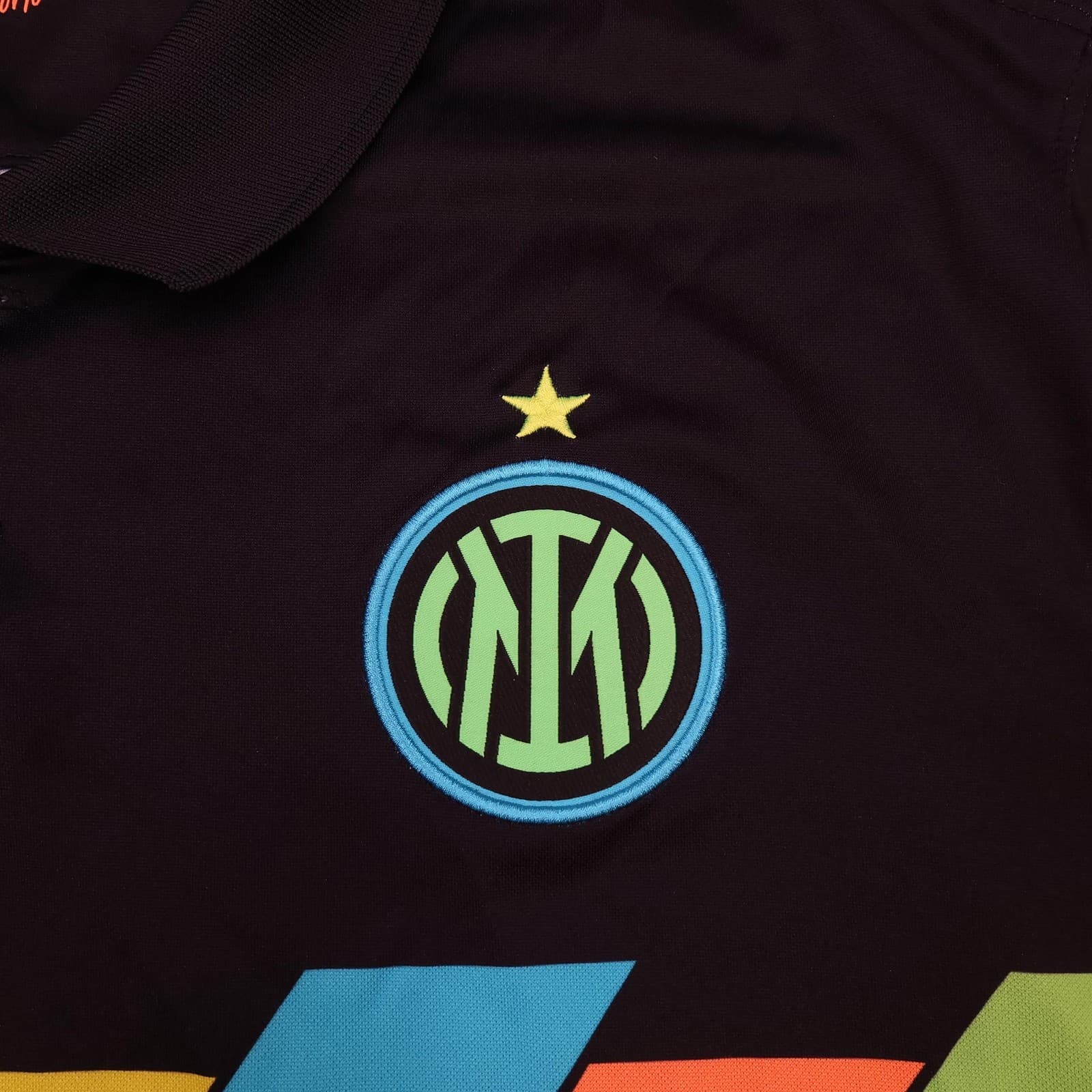 Inter Milan Shirt Mens XL Black Third Kit 2021 2022 Football Nike Dri Fit Jersey photo 3