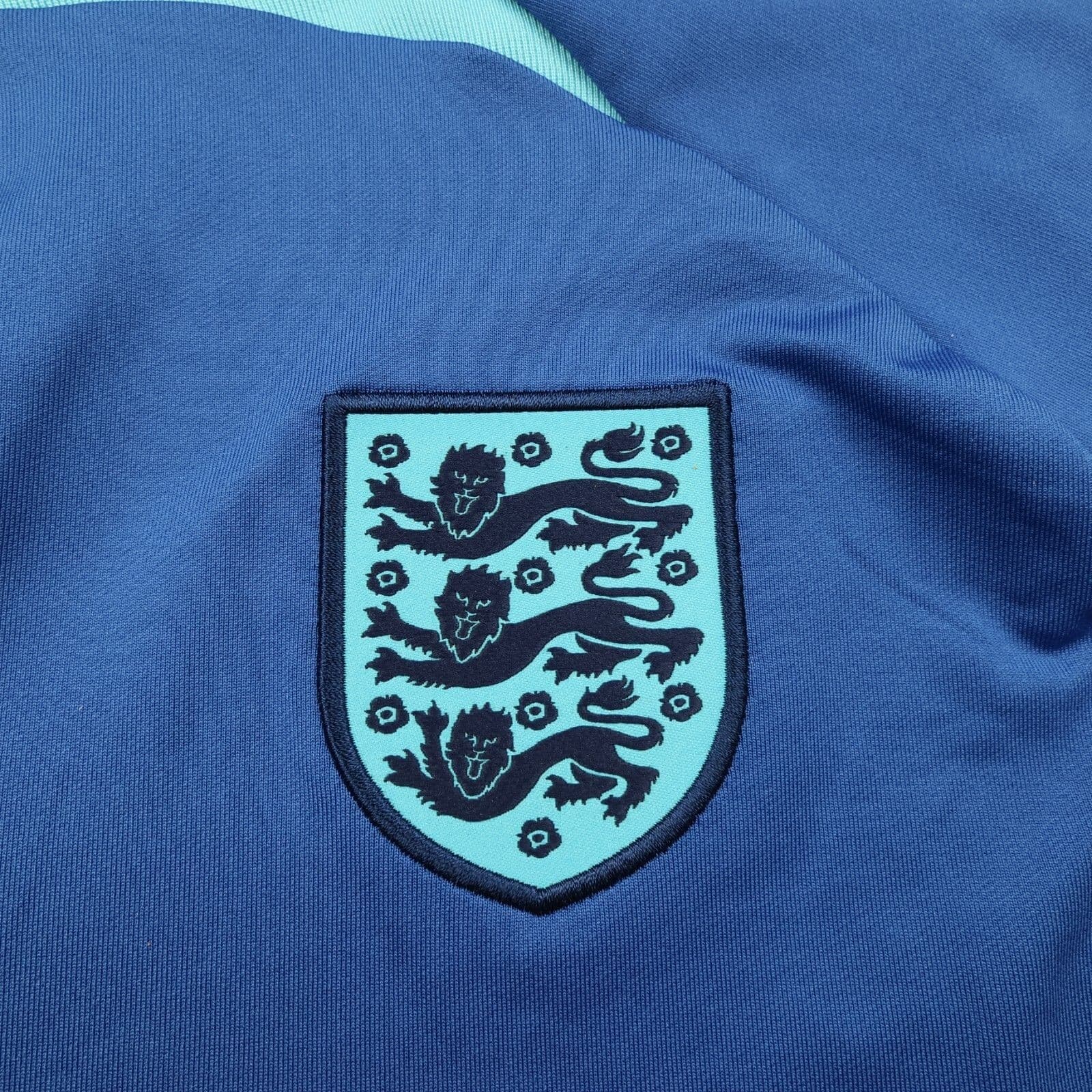 England Football Jumper Large Nike Blue Drill Top Pullover 2022 2023 1/4 Zip photo 4