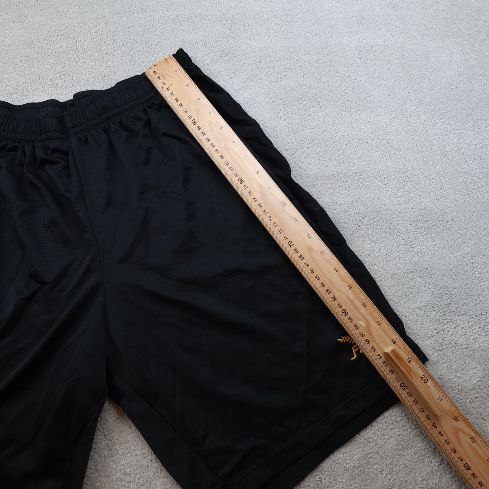 Livingston Football Shorts 2XL Black FBT Mens Adults Stretchy photo 7