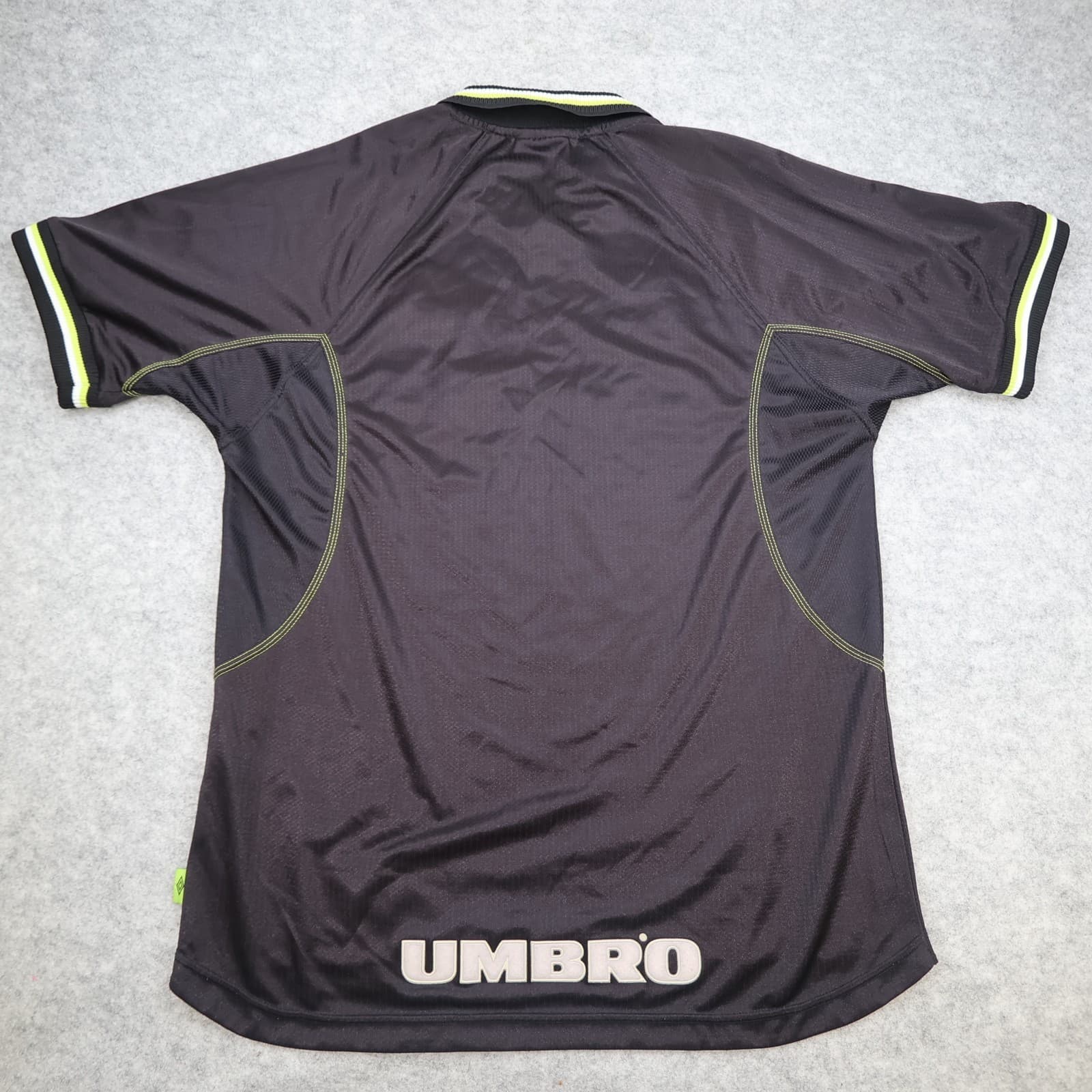 Vintage Manchester United Shirt Large Black Third Kit 1998 1999 Umbro Jersey photo 2