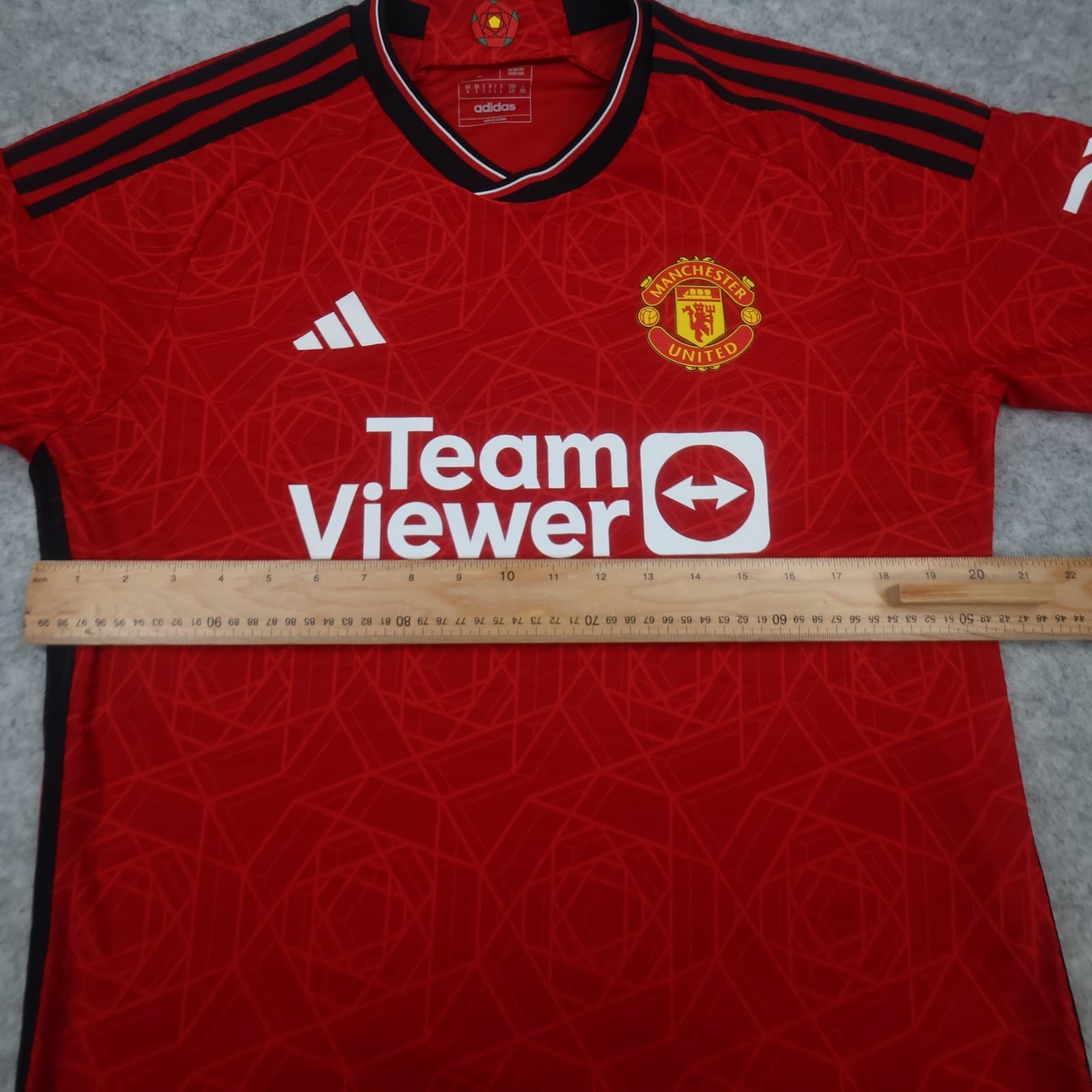 Manchester United Shirt Large Red Home Kit 2023 2024 Adidas Jersey Heat Ready photo 12