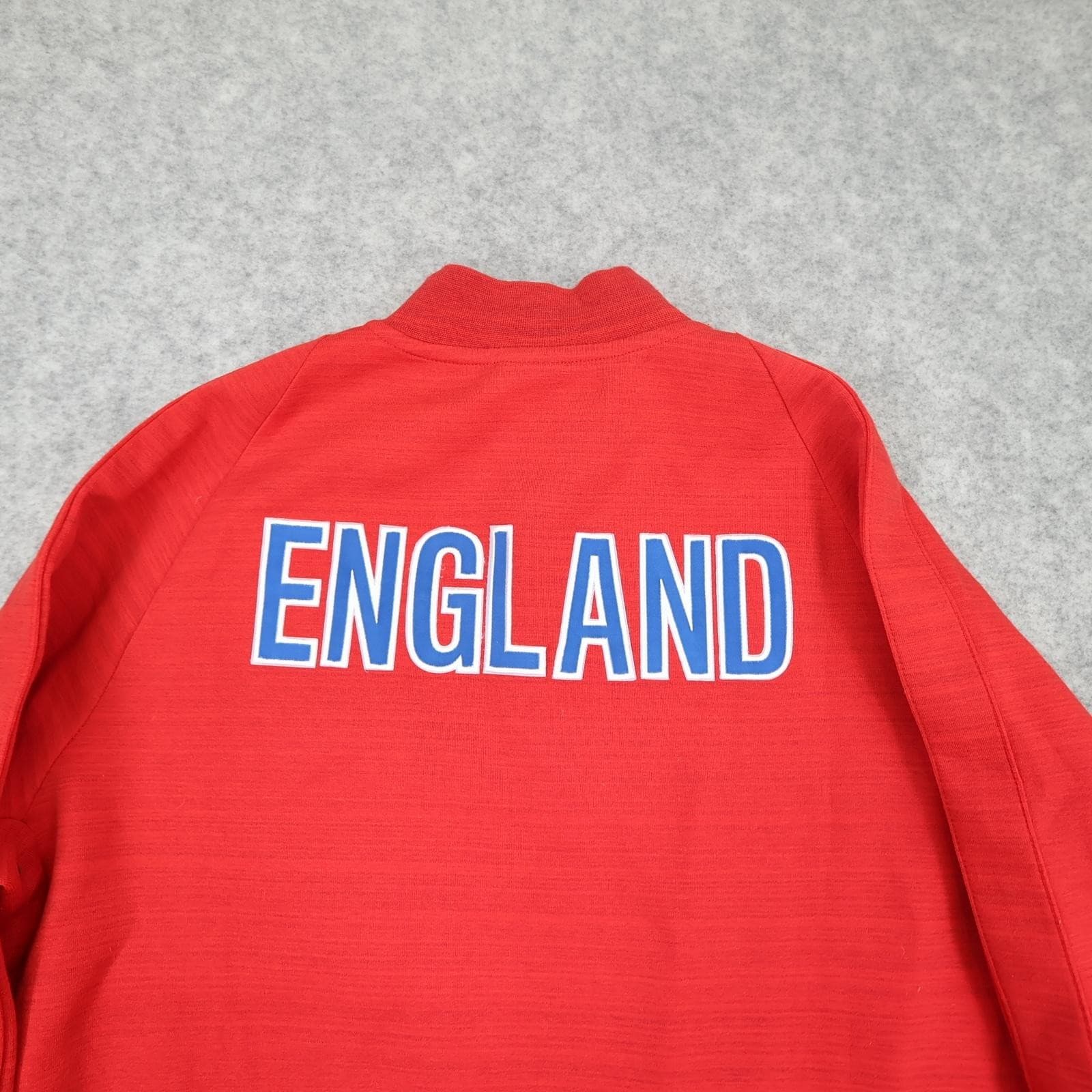 England Jacket Mens Medium Red 2014 2015 Nike Track Top Training Full Zip photo 12
