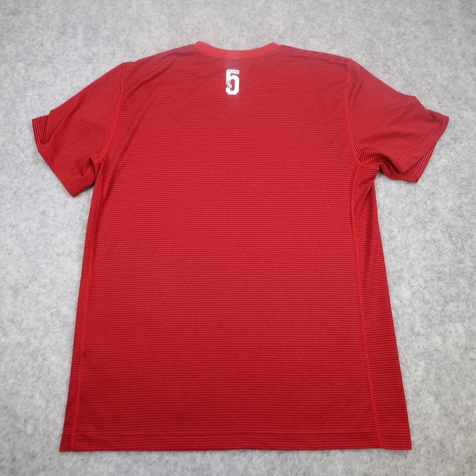 Saracens Rugby Shirt Mens Medium Red Rugby Union Nike Dri Fit Allianz Jersey photo 2