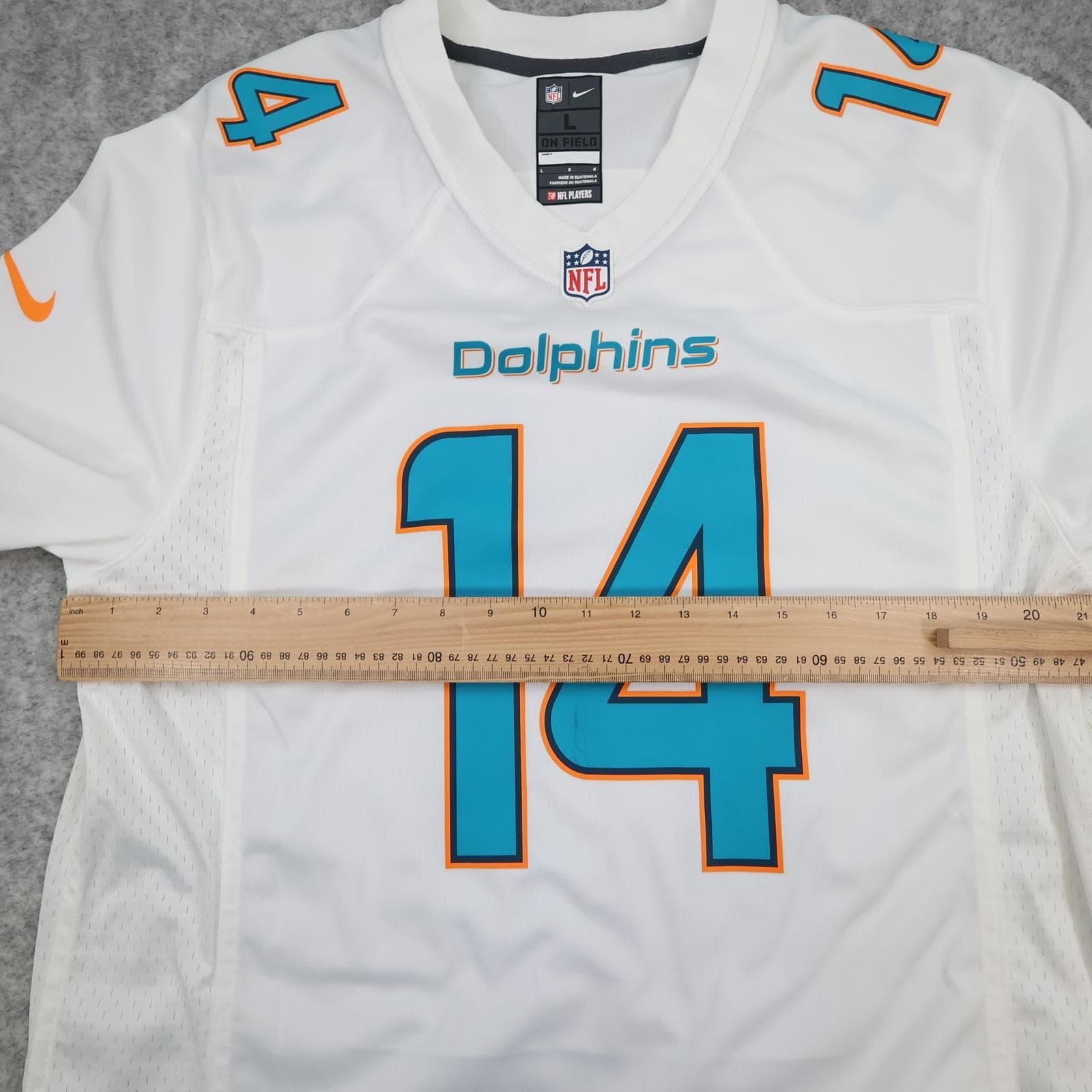 Miami Dolphins Shirt Mens Large White NFL American Football Nike Landry 14 photo 11