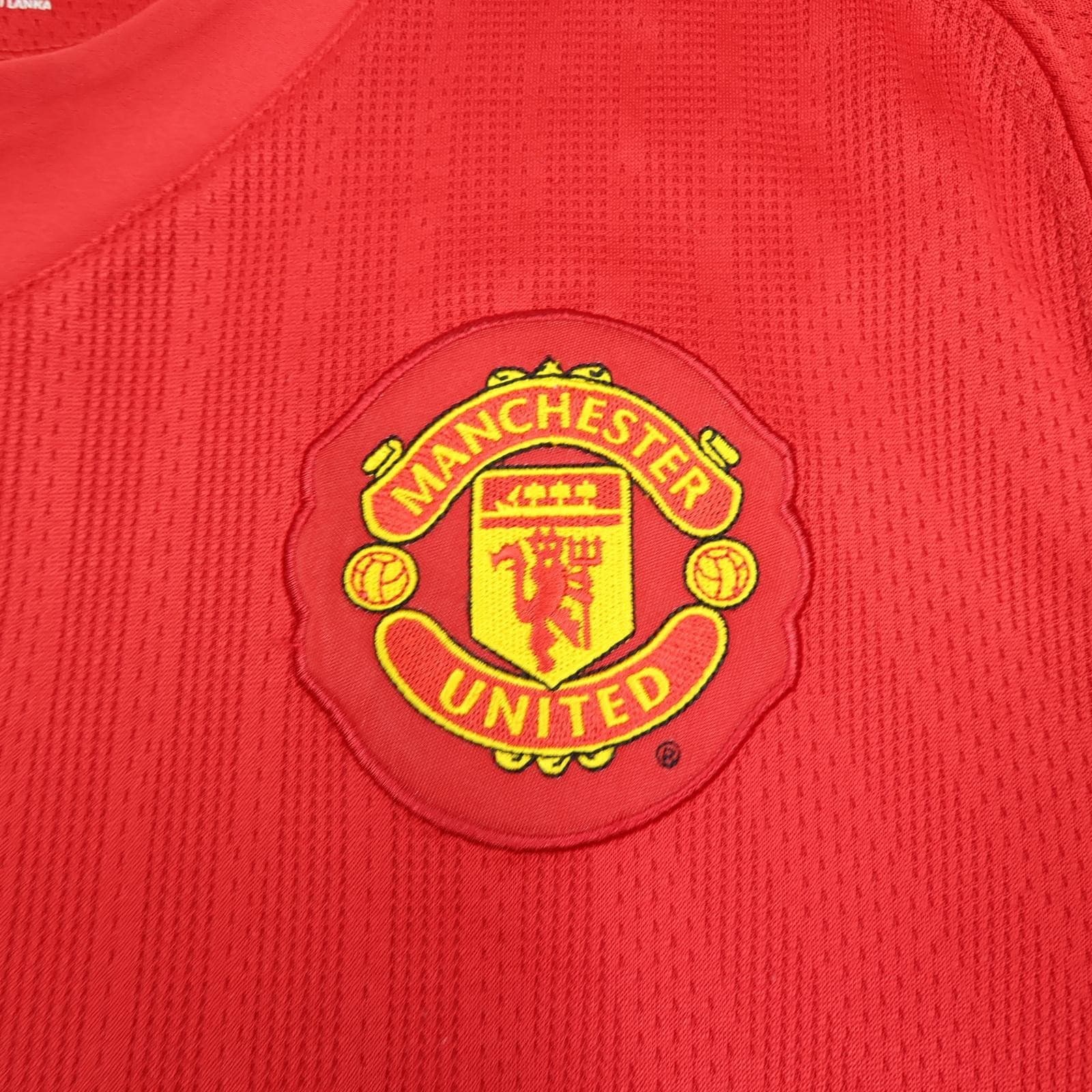 Manchester United Shirt Mens Medium Red Home 2007 2009 Nike AIG The Red Devils photo 4