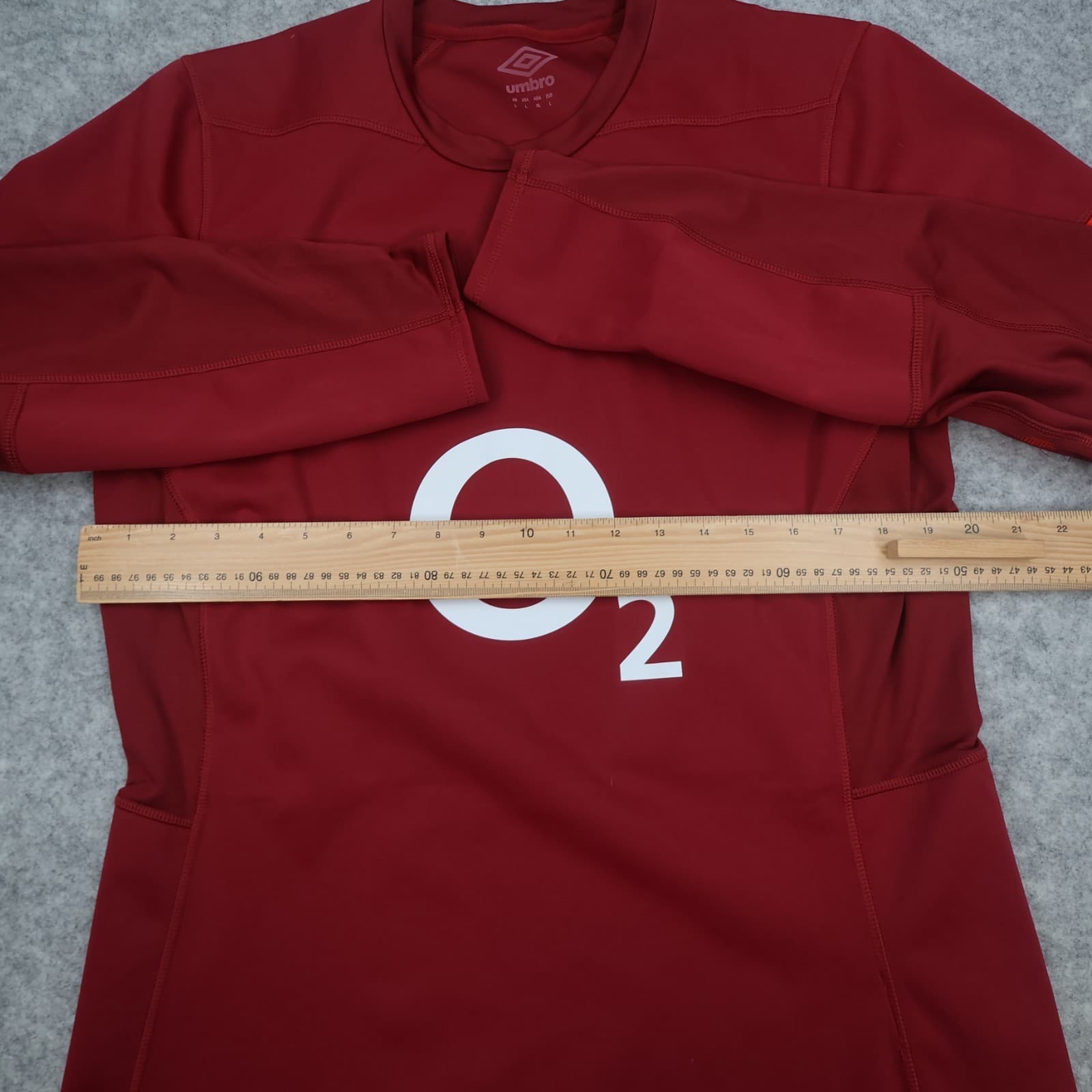 England Rugby Shirt Large Red Drill Top 2023 2024 Umbro Jersey O2 photo 9