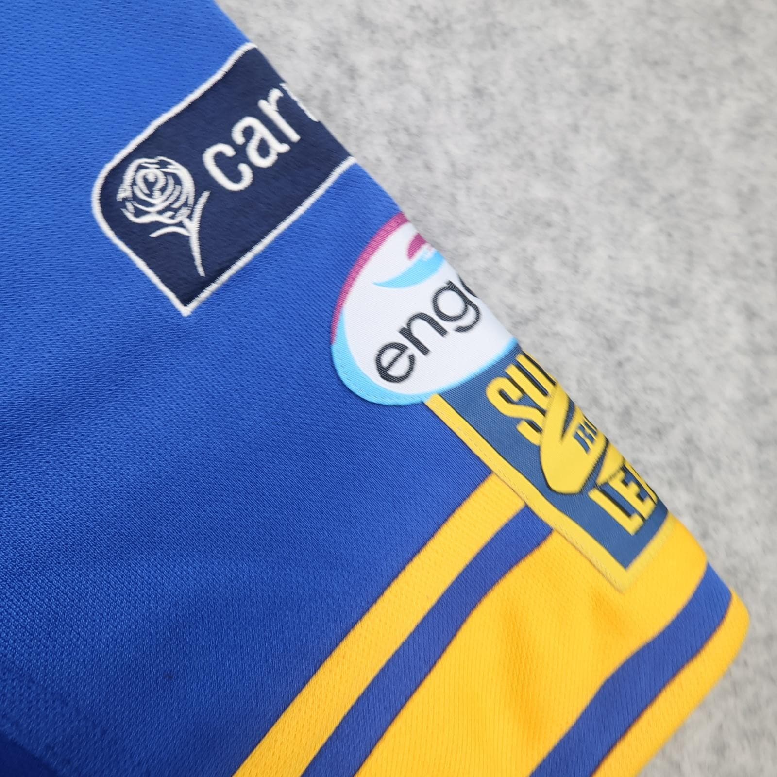 Leeds Rhinos Rugby Shirt Mens Medium Blue Rugby League ISC Building Society photo 9
