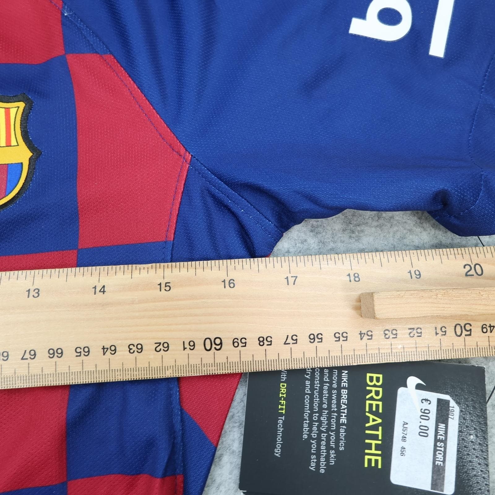 Barcelona Shirt Womens Small Red Blue Home 2019 2020 Football Nike Soccer Jersey photo 13