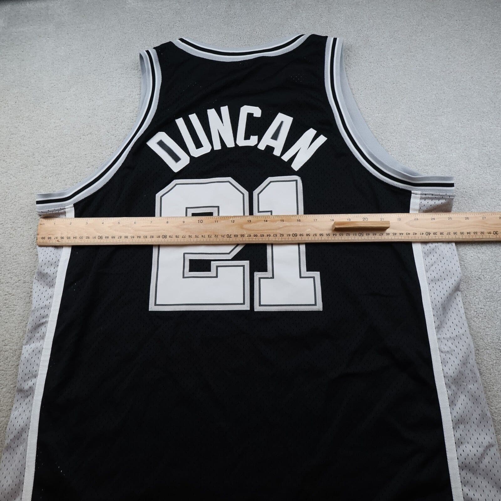 Vintage San Antonio Spurs Jersey 2XL Nike Team 90s Basketball NBA Tim Duncan 21 photo 8