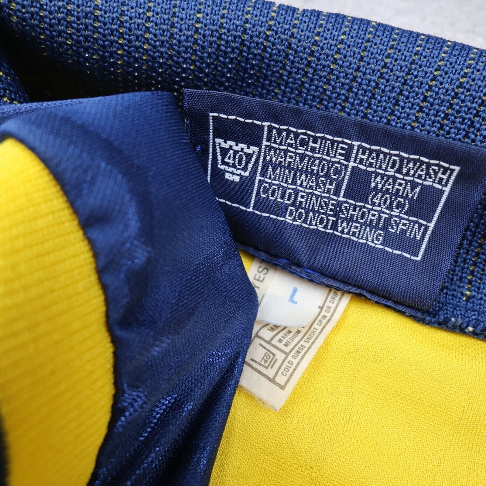 Vintage Tottenham Hotspur Shirt Large Yellow Third Kit 1995 1997 Soccer Jersey photo 5