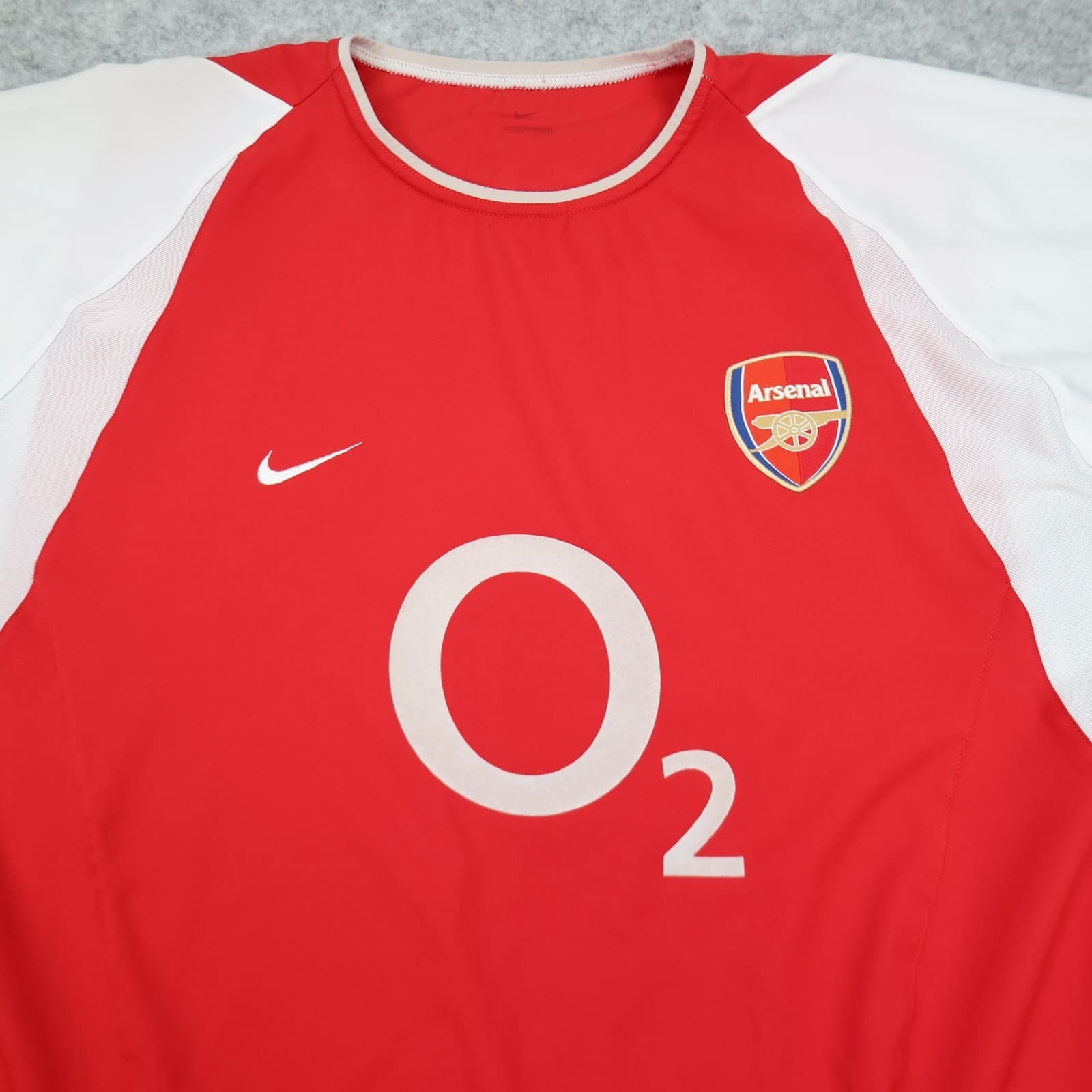 Arsenal Shirt Extra Large Red Home 2000 2004 Henry Invincibles Soccer Jersey photo 3