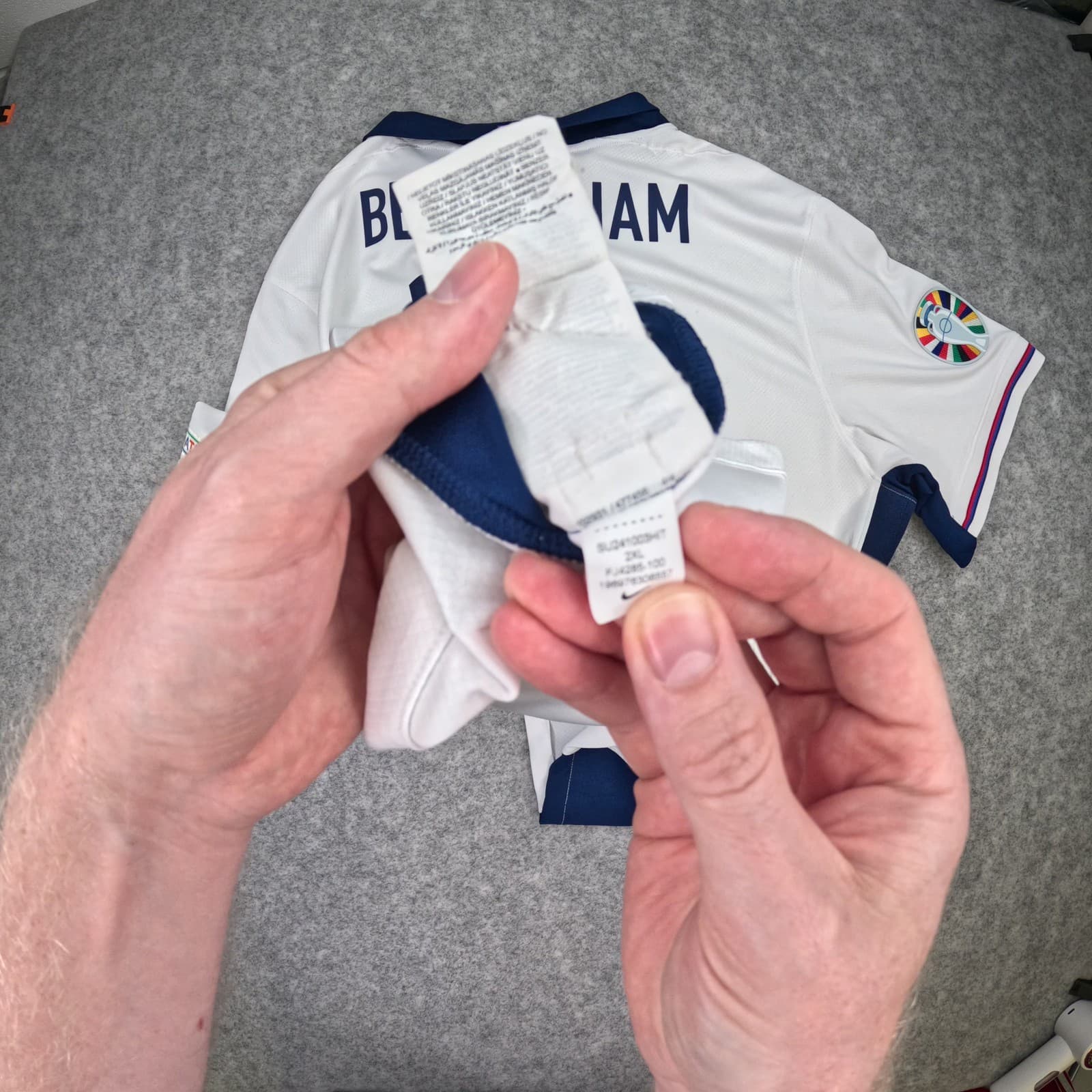 England Football Shirt 2XL White Home 2024 2025 Nike Jude Bellingham 10 Jersey photo 4