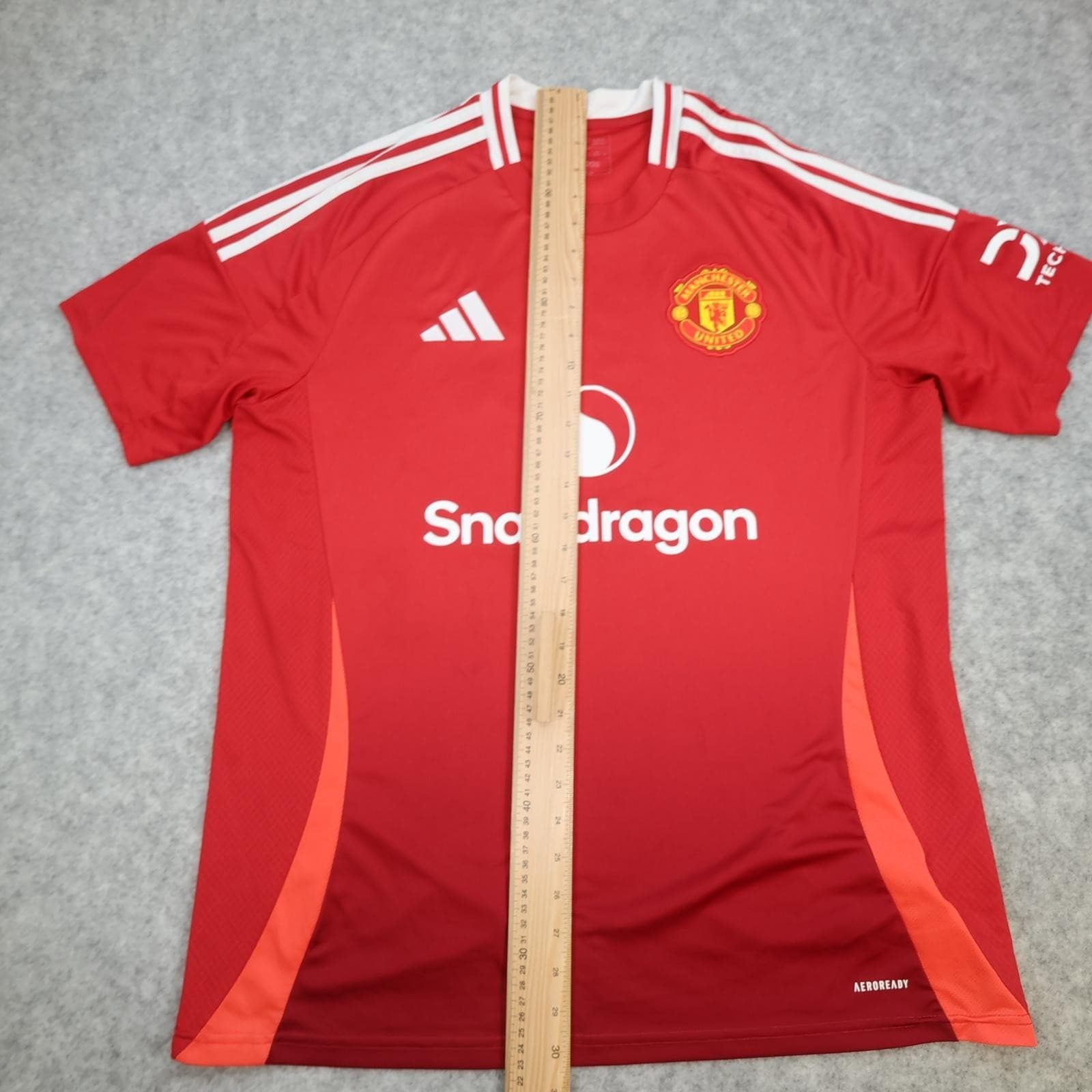 Manchester United Shirt Mens XL Red Home 2024 2025 EPL Football Adidas Ugarte 25 photo 12