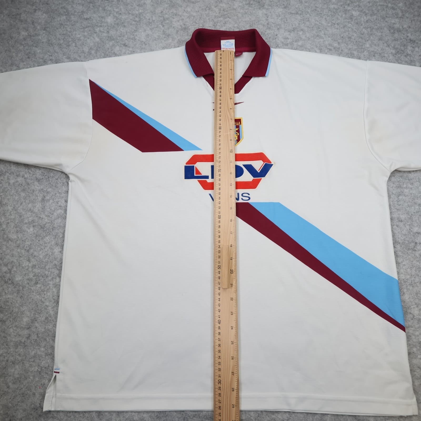Vintage Aston Villa Shirt 2XL White Away Kit 1999 2000 Reebok Jersey 46/48" photo 12