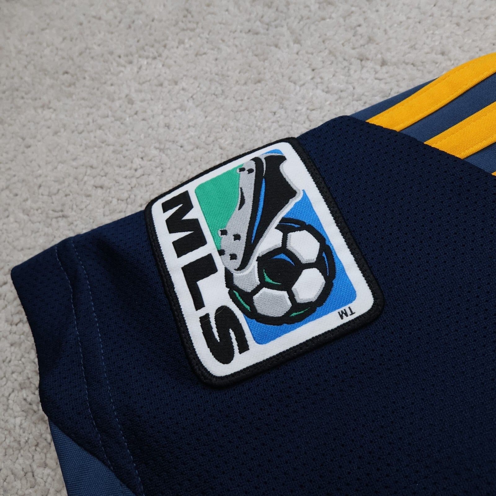 LA Galaxy Football Shirt Medium Navy Away Kit 2013 2014 2015 Adidas Jersey MLS photo 5