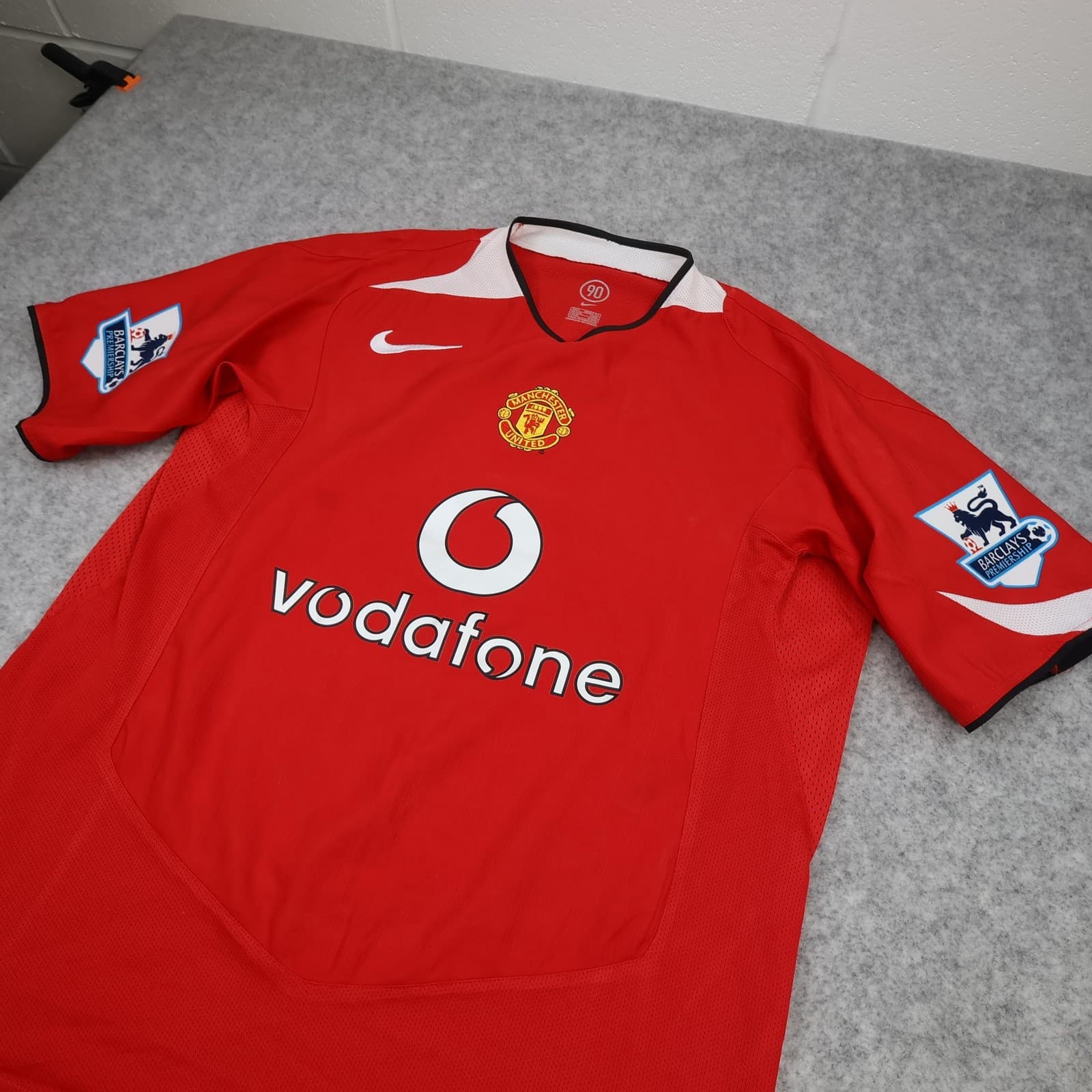 Manchester United Shirt Mens Large Red Home 2004 2006 Nike Ronaldo 7 Jersey photo 8
