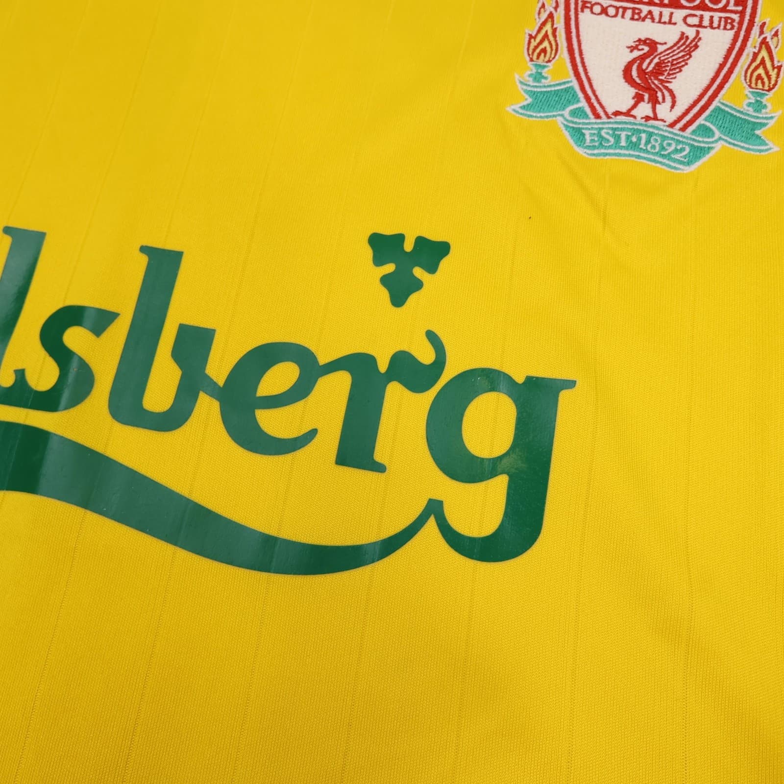 Liverpool Shirt Mens XL Yellow Away Kit 2006 2007 Adidas Gerrard 8 Soccer Jersey photo 5