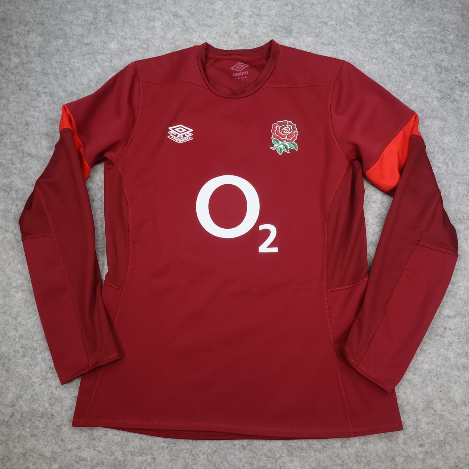 England Rugby Shirt Large Red Drill Top 2023 2024 Umbro Jersey O2