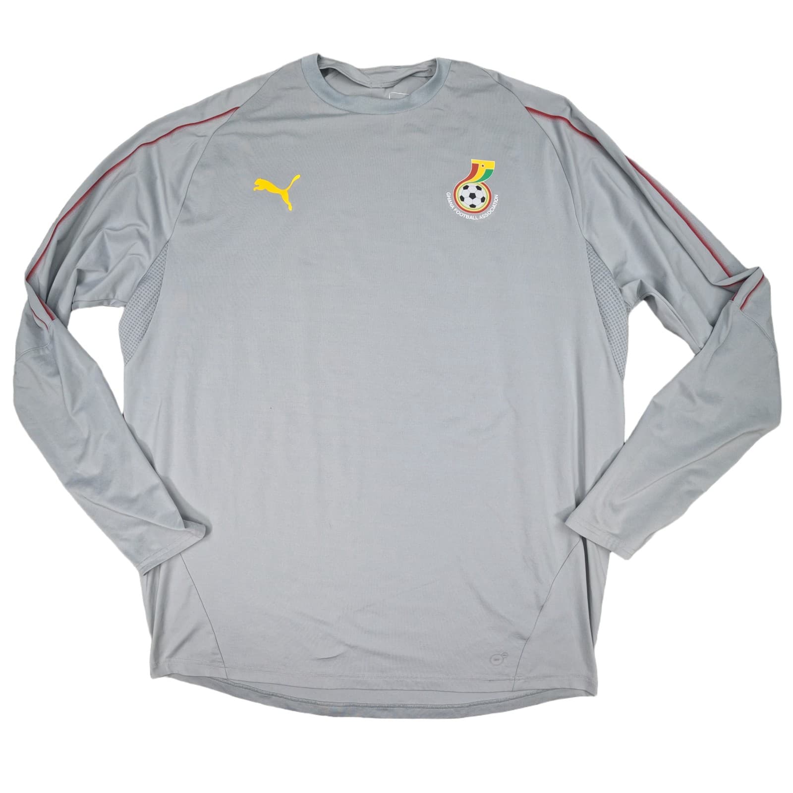 Ghana Football Training Top Extra Large Grey PUMA Long Sleeve