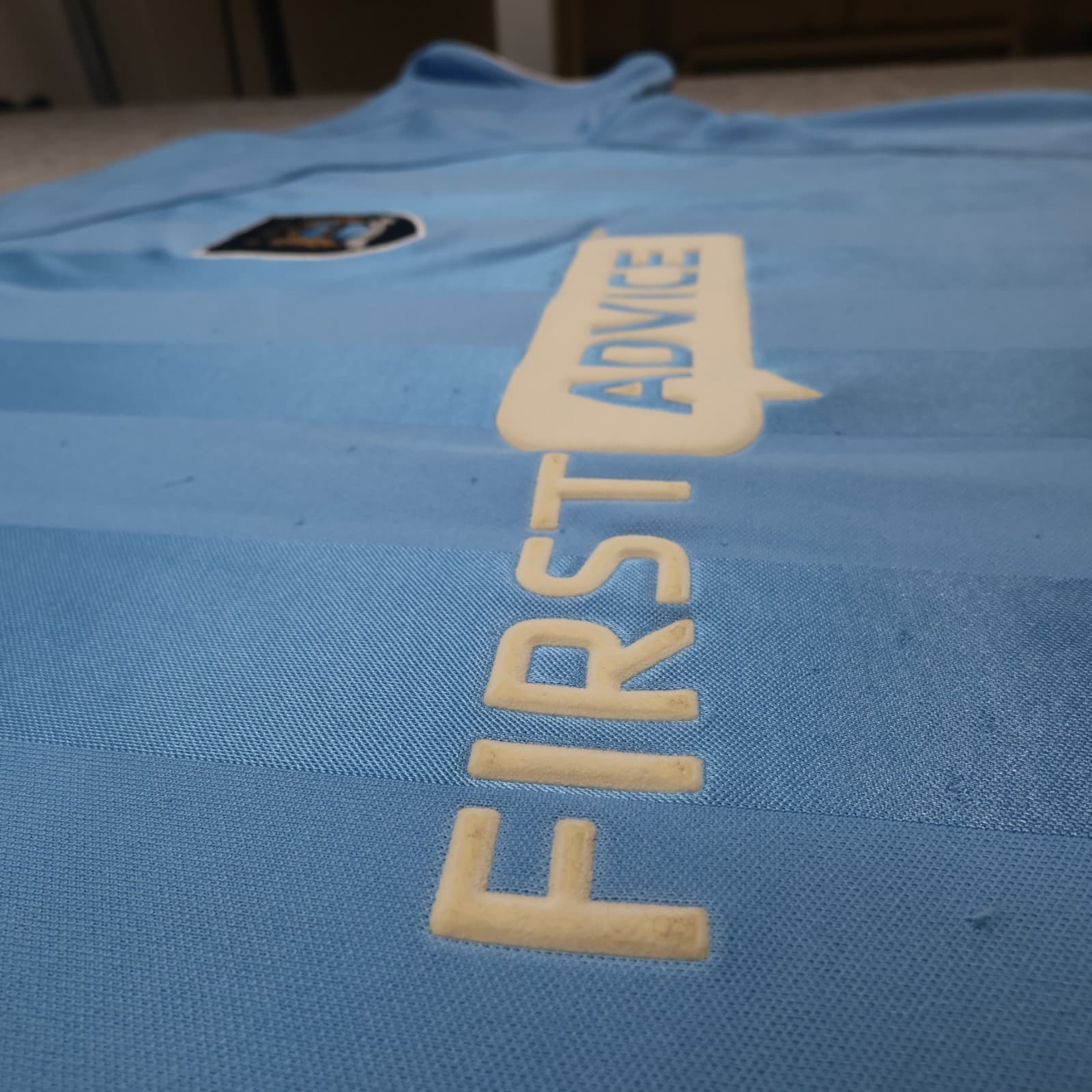 Vintage Manchester City Shirt 2XL Blue Home Kit 2003 2004 Reebok Soccer Jersey photo 9