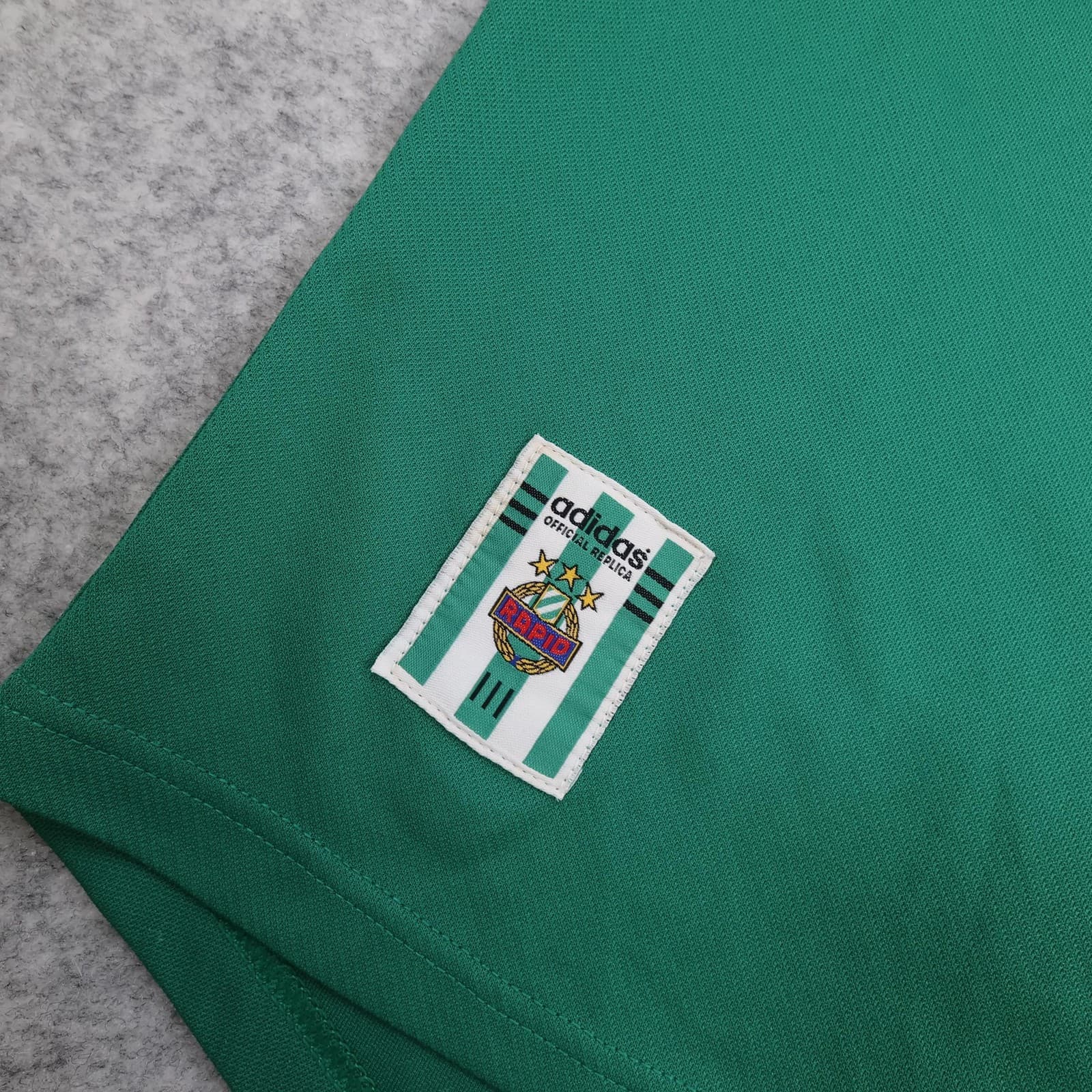 Vintage Rapid Vienna Shirt Mens Large Green Home 1999 2000 Soccer Adidas Jersey photo 8