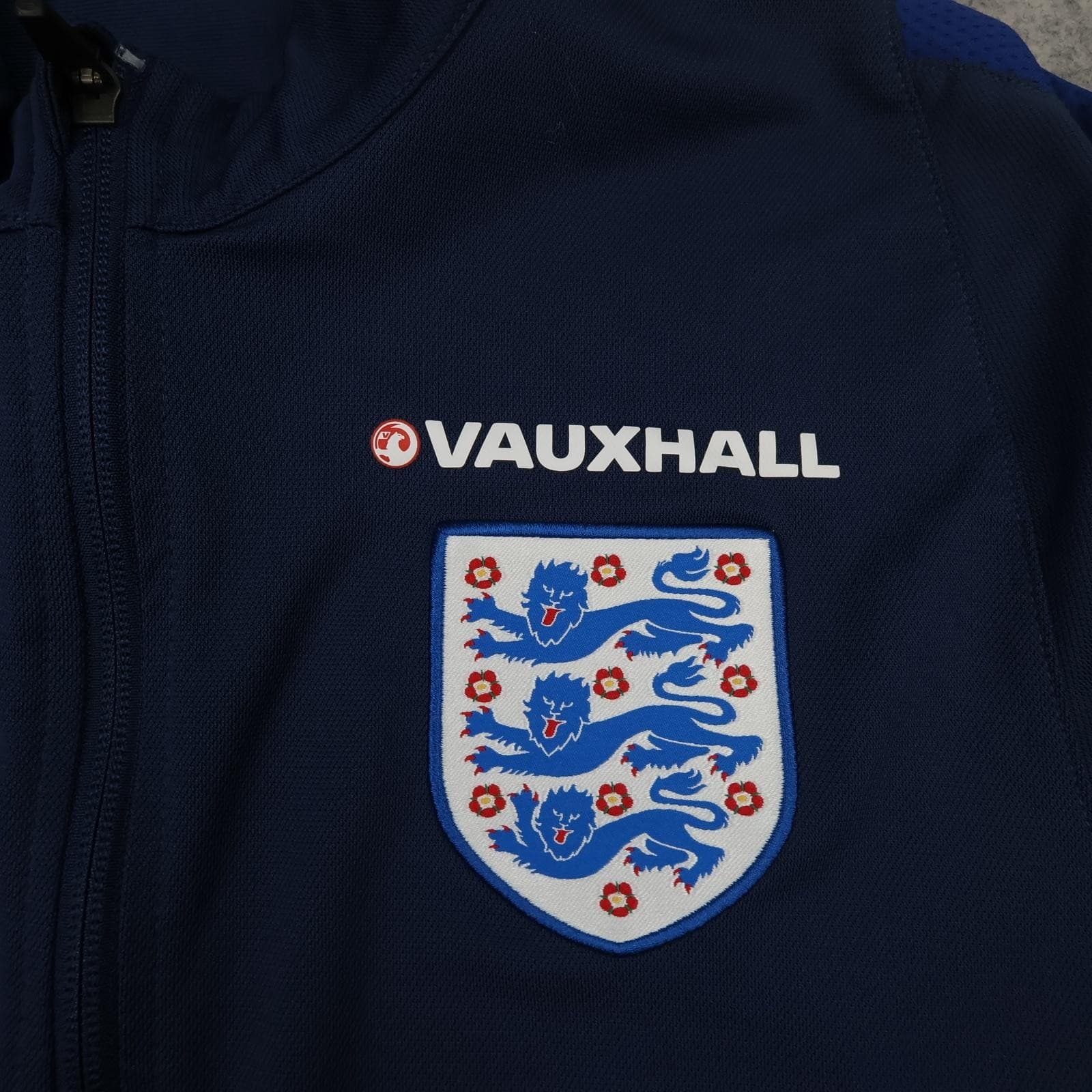 England Jacket Mens Large Navy 2016 2018 Nike Dri Fit Track Top Training photo 3