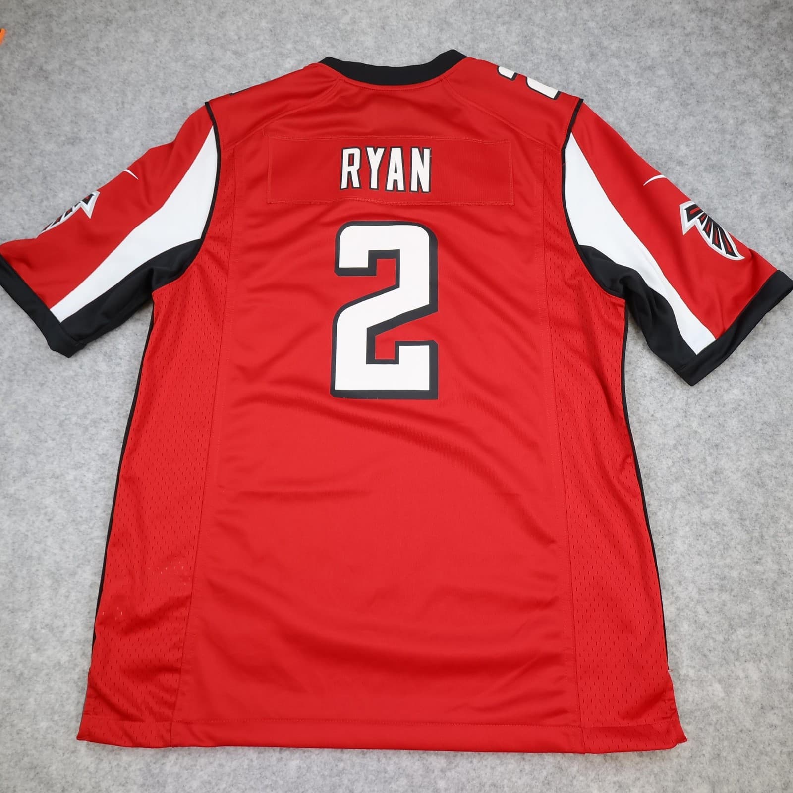Atlanta Falcons Shirt Mens Large Red NFL American Football Nike Ryan 2 Jersey